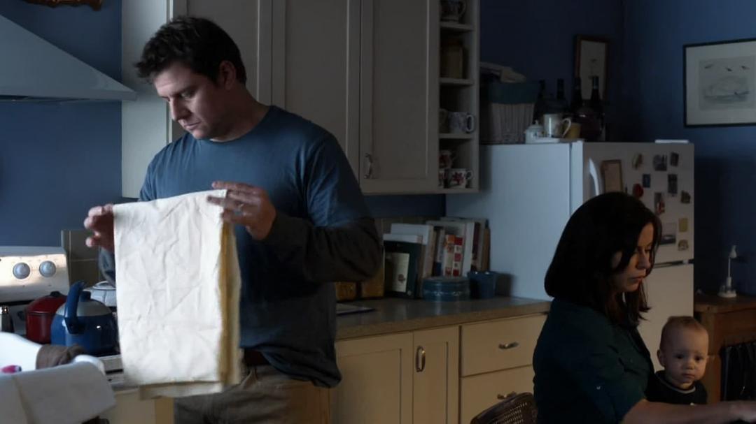 厨房全部都是蓝色的